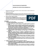 Póliza de seguro de transportes cubre riesgos, averías y responsabilidad por colisión