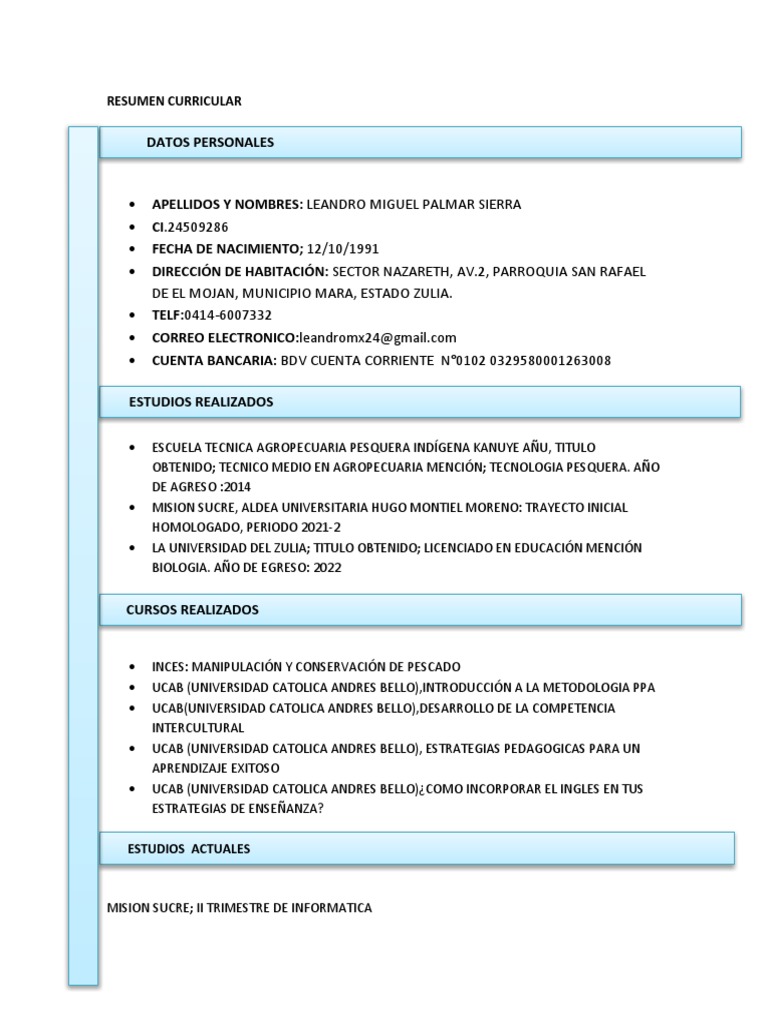 Resumen Curricular PDF - 1673872204