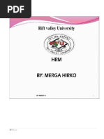 Human Resource Management - Merga