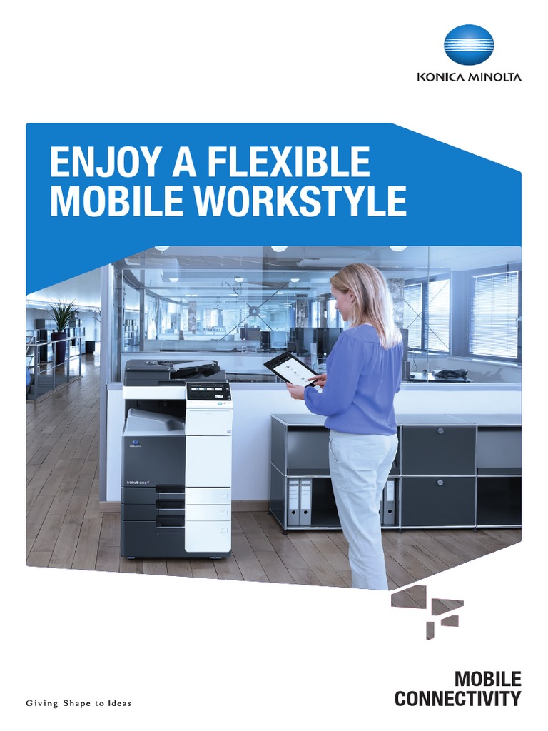 Konica Minolta Mobile Printing Brochure PDF Ios Android