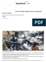 Twins - Cyclone Karim Brews in Southern Indian Ocean As Asani Circles North of Equator