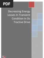 Decreasing Energy Losses in Transient Condition in DC Tractive Drive