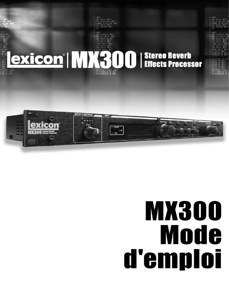 LexMX300Manual French | PDF