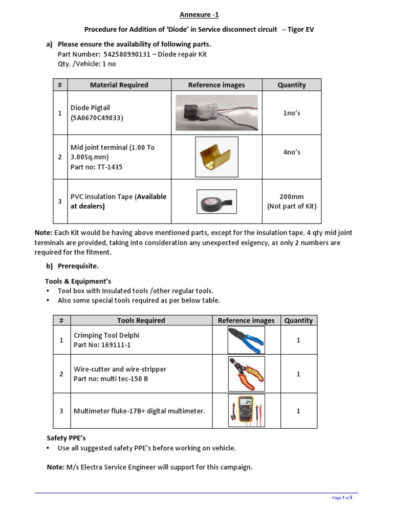 Procedure | PDF | Electrical Connector | Wire