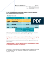 5.1.7 Practice - Managing A Bank Account (Practice)