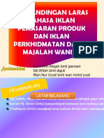 Perbandingan Laras Bahasa Iklan Produk Dan Perkhidmatan