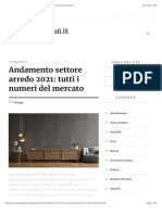 Trend in Crescita Per Il Settore Arredo 2021 Mercato Nazionale Ed Estero