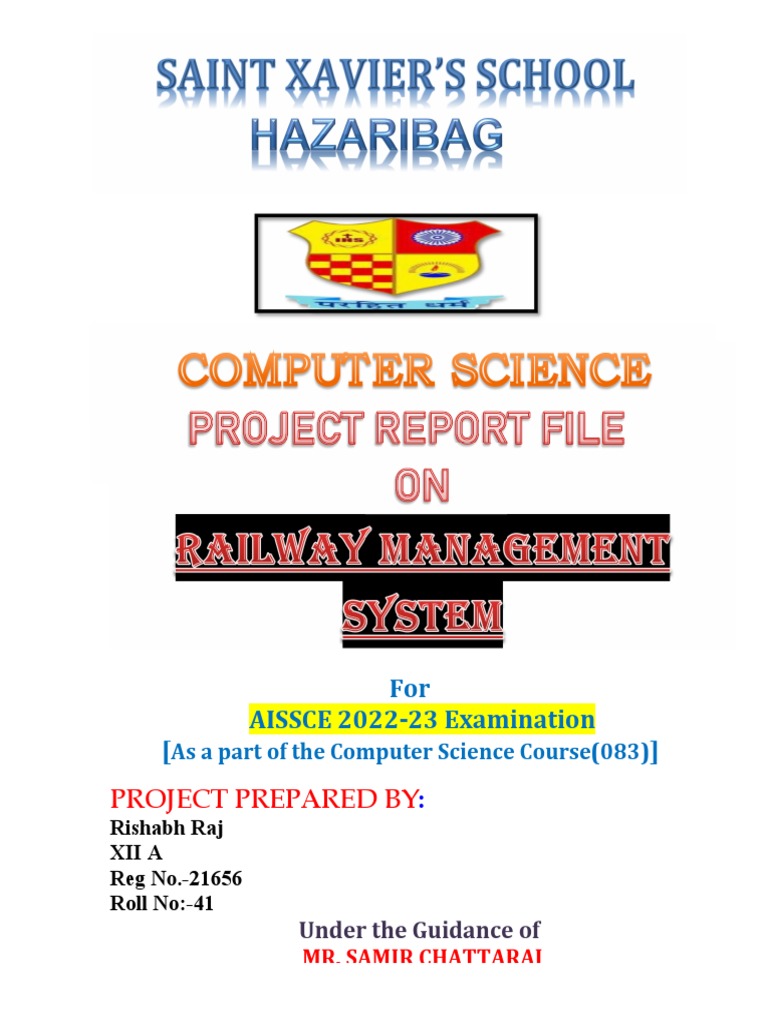 CS Project | PDF | Python (Programming Language) | Programming