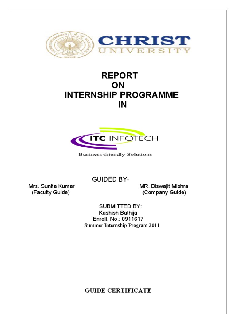 Internship evaluation report sample picture