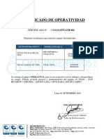 Certif Operat #033 Tecles - Señoritas Valero TK