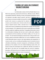 GIS Applications in Forest Monitoring