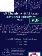 AS Chemistry Orientation