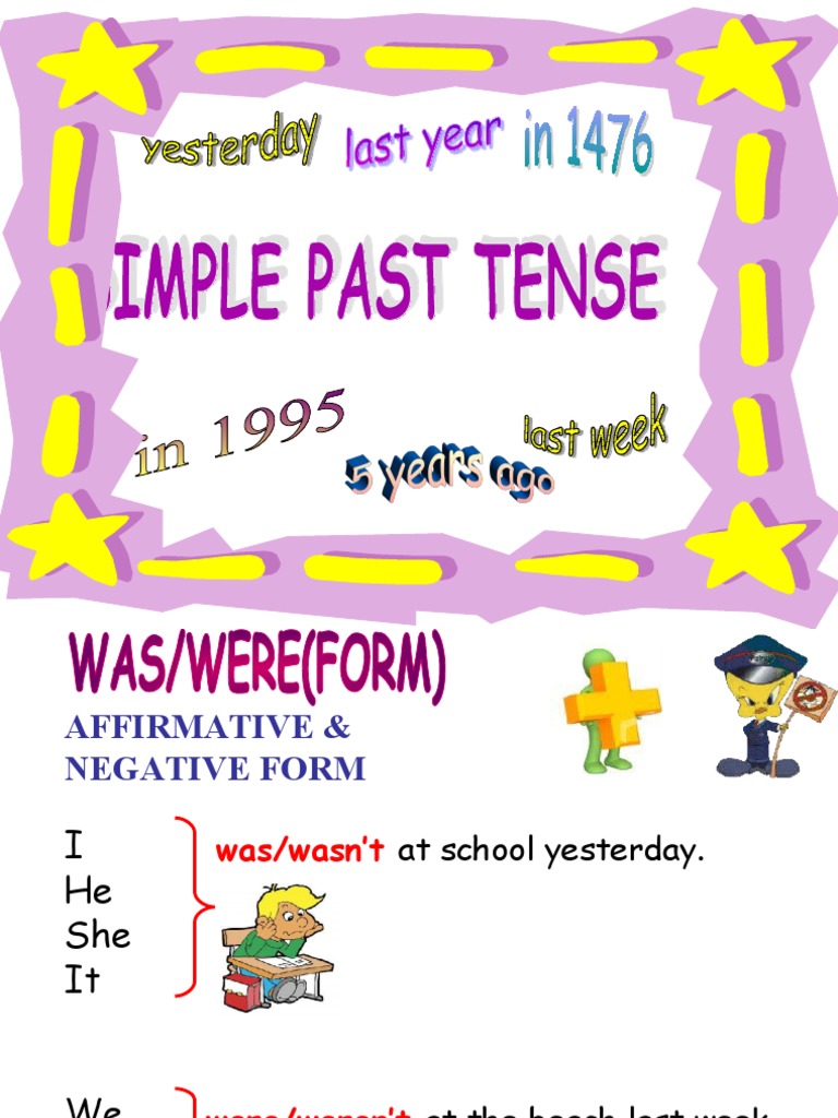 Power Point Past Simple | PDF | Human Communication | Language Families