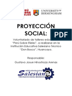 Propuesta de Proyección Social