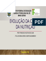 Aula 1 - Evolução Da Ciência Da Nutrição