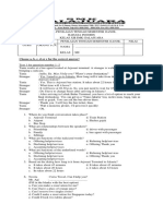 English Mid Test For Grade Xii