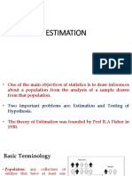 Psp-Unit-6 Estimation Theory PDF