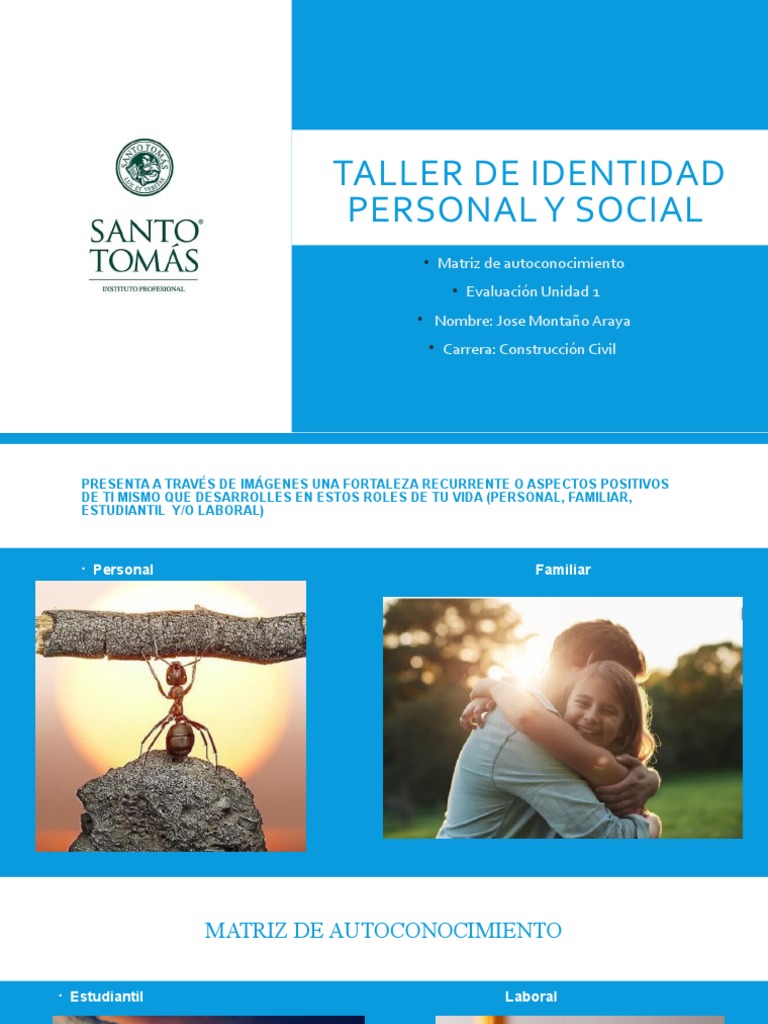 Taller de Identidad Personal y Social | PDF