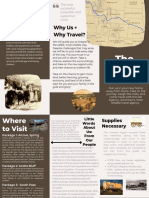 Grey and Brown Modern Travel Agent Trifold Brochure