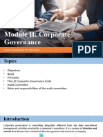 Module - II Corporate Governance