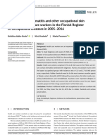 Allergic Contact Dermatitis and Other Occupational Skin Diseases in Health Care Workers in The Finnish Register of Occupational Diseases in 2005-2016.