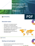 Going Big or Staying Local? Key Considerations for Pursuing International Growth