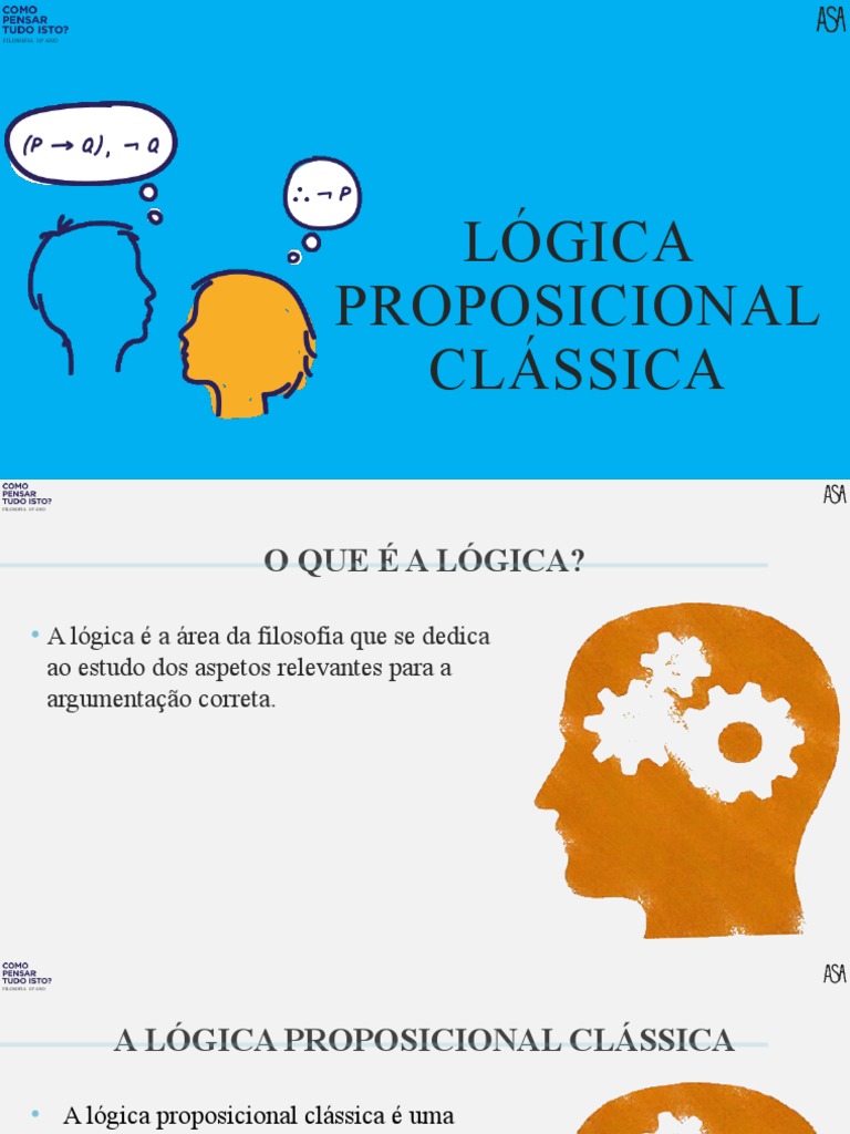Lógica Proposicional Clássica | PDF | Argumento | Lógica