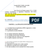 CCA CGSI Finance D'entreprise Et Ingénierie Financière 2017-2018 - Fsjes Ibn Zohr Agadir