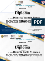 Diploma: Dionicia Yazmín Reyes Díaz