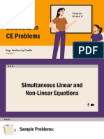 Chapter 4 & 5 - Simultaneous Linear & Non - Linear Equations (With Calculus & DE)