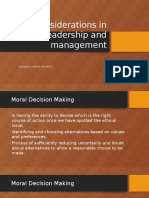 Ethical leadership decision-making strategies