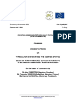 Comisia de La Veneția, Reacție de Urgență Pe Legile Justiției: Par Mai Degrabă În Direcția Bună