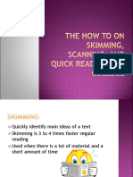 Skimming and Scanning Skills 1