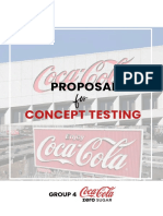 Coca Cola Zero Sugar Concept Testing Proposal
