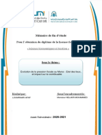 Projet Fin d'Étude - Pression Fiscale - AFAF LOUMRHARI