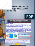 II.9.Spectrofotom. de Absorbtie - Molec