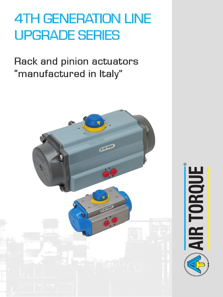 4th Generation Air Torque Actuators | PDF | Actuator | Valve