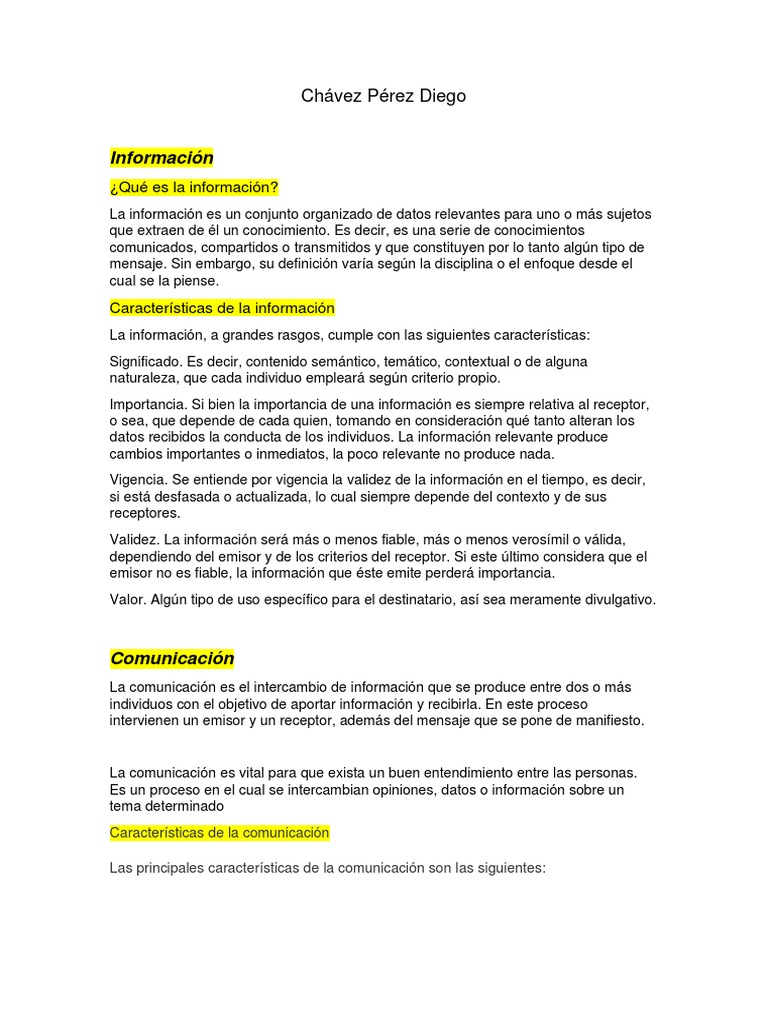 Introducción a la Comunicación y su Importancia | PDF | Información ...