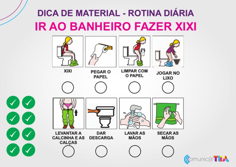 Rotina Visual: Ir ao Banheiro | PDF