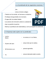 Actividades Sujeto y Predicado