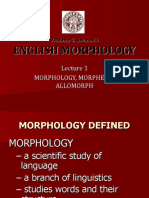 English Morphology 01