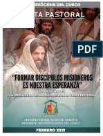 Carta Pastoral Año de La Ivc Letra Negra