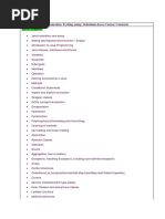 Selenium-Java CourseContents