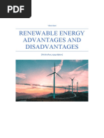 Renewable Energy Advantages and Disadvantages