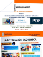Integración Económica CLASE 3 Y 4 2022-1