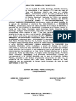 Declaracion Jurada de Domicilio Jeffry Antonio Parra Vasquez 21-11-17