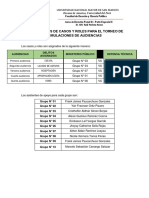 Asignaciones de Casos y Roles para El Torneo de Simulaciones de Audiencias