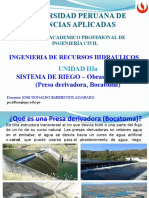 3 - UNIDAD III-a-Sistemas - Riego - Bocatoma - Presa - Derivadora-2022-2