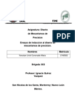 Ensayo de Inducción Al Diseño de Mecanismos de Precisión