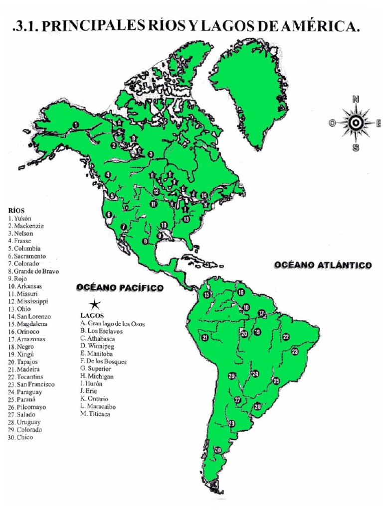 Rios y Lagos de America | PDF